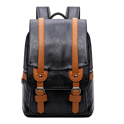 College Middle school student schoolbag stitching contrast color pu waterproof male retro backpack men PC bags travel laptop bag
College Middle school student schoolbag stitching contrast color pu waterproof male retro backpack men PC bags travel laptop bag