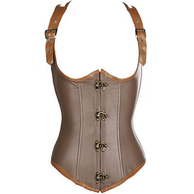 SLIMBELLE Renaissance Women Waist Training Corset Lace up Bustier top Overbust Boned Light Brown
SLIMBELLE Renaissance Women Waist Training Corset Lace up Bustier top Overbust Boned Light Brown