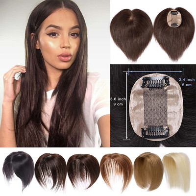 Hair Toppers For Women Human Hair 100 Remy One Piece Clip In