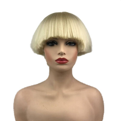 StrongBeauty Short Yaki Straight Synthetic Wigs Blonde Mushroom Head Wig Bowl haircut Wigs Bob COLOUR CHOICES
StrongBeauty Short Yaki Straight Synthetic Wigs Blonde Mushroom Head Wig Bowl haircut Wigs Bob COLOUR CHOICES