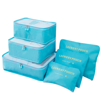 Meter Travel Storage Bag Waterproof Portable Luggage Organizing Bag Storage Packing Bag Washing Bag Cosmetic Bag Clothing Classification Six-piece Set Sky Blue MS014
Meter Travel Storage Bag Waterproof Portable Luggage Organizing Bag Storage Packing Bag Washing Bag Cosmetic Bag Clothing Classification Six-piece Set Sky Blue MS014