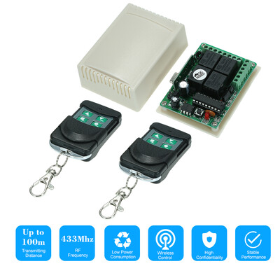 433Mhz DC 12V 4CH Universal 10A Relay Wireless Remote Control Switch Receiver Module&3PCS 4 Key RF 433 Mhz Transmitter Remote
433Mhz DC 12V 4CH Universal 10A Relay Wireless Remote Control Switch Receiver Module&3PCS 4 Key RF 433 Mhz Transmitter Remote