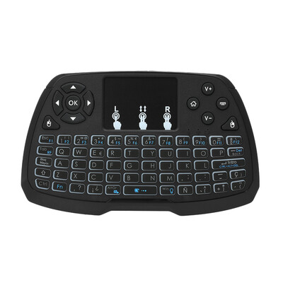 Spanish Version Backlit 24GHz Wireless Keyboard Touchpad Mouse Handheld Remote Control 4 Colors Backlight for TV BOX Smart TV PC
Spanish Version Backlit 24GHz Wireless Keyboard Touchpad Mouse Handheld Remote Control 4 Colors Backlight for TV BOX Smart TV PC