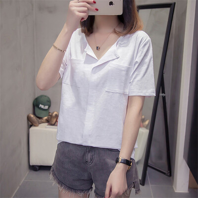 JOY OF JOY Jingdong womens 2019 new female Korean version of the loose wild short-sleeved t-shirt female bamboo cotton JWTD191474 white
JOY OF JOY Jingdong womens 2019 new female Korean version of the loose wild short-sleeved t-shirt female bamboo cotton JWTD191474 white