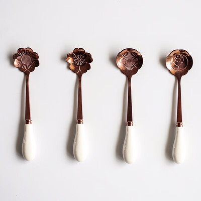 STRUST 4pc set stainless steel porcelain Creative Flower coffee spoon set mini spoon set stirring spoon set
STRUST 4pc set stainless steel porcelain Creative Flower coffee spoon set mini spoon set stirring spoon set