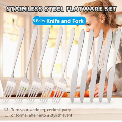 1 Pair Stainless Steel Flatware Silverware Set Knife&Fork Home Kitchen Hotel Restaurant Tableware Cutlery Set
1 Pair Stainless Steel Flatware Silverware Set Knife&Fork Home Kitchen Hotel Restaurant Tableware Cutlery Set
