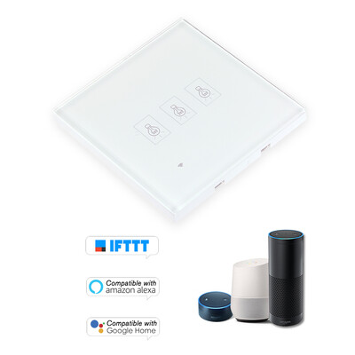 eWeLink EU Smart WiFi Wall Light Touch Switch Wireless 3 Gang TouchWiFi433MHz RFAPP Remote Control Timing Function Compatible wi
eWeLink EU Smart WiFi Wall Light Touch Switch Wireless 3 Gang TouchWiFi433MHz RFAPP Remote Control Timing Function Compatible wi