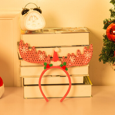 Many memories of Christmas hair ornaments Christmas decorations Christmas decorations adult childrens headband Christmas tree package Christmas ornaments headdress big curved antlers headband powder sequins
Many memories of Christmas hair ornaments Christmas decorations Christmas decorations adult childrens headband Christmas tree package Christmas ornaments headdress big curved antlers headband powder sequins