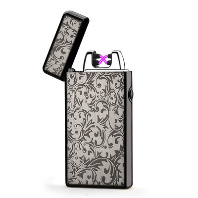 USB Rechargeable Electronic Hit Fire Machine Windproof Flameless Metal Smoking Cigarette Lighters of Double Pulsed Arc
USB Rechargeable Electronic Hit Fire Machine Windproof Flameless Metal Smoking Cigarette Lighters of Double Pulsed Arc