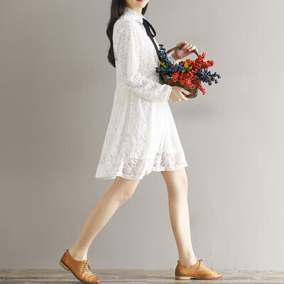 Yu Zhaolin 2019 spring new college wind with bottoming skirt lace double layer wild long long sleeve dress YWQZ191450 white
Yu Zhaolin 2019 spring new college wind with bottoming skirt lace double layer wild long long sleeve dress YWQZ191450 white