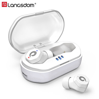 IPX7 Waterproof Bluetooth 50 Earphone Touch Control Wireless Earbuds Langsdom F8 TWS Wireless Headset for iphone Siri Remote
IPX7 Waterproof Bluetooth 50 Earphone Touch Control Wireless Earbuds Langsdom F8 TWS Wireless Headset for iphone Siri Remote