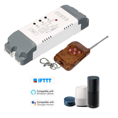 eWeLink 433Mhz Smart Wifi Switch Universal Wireless Remote Control Switch Module 2CH AC85-250V Timer Phone APP Remote Control Compa
eWeLink 433Mhz Smart Wifi Switch Universal Wireless Remote Control Switch Module 2CH AC85-250V Timer Phone APP Remote Control Compa