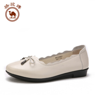 Camel single shoes female mother pregnant women cowhide shallow mouth bow simple W91216503 beige white 37235 yards
Camel single shoes female mother pregnant women cowhide shallow mouth bow simple W91216503 beige white 37235 yards