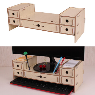5 Drawers Monitor Stand Riser Desktop Organizer with Keyboard Storage Slot for Office School Supplies
5 Drawers Monitor Stand Riser Desktop Organizer with Keyboard Storage Slot for Office School Supplies