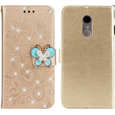MOONCASE Millet Red Rice Note 5 Red Rice 5 Plus Butterfly Rhinestone Embossed Leather Case - Gold
MOONCASE Millet Red Rice Note 5 Red Rice 5 Plus Butterfly Rhinestone Embossed Leather Case - Gold