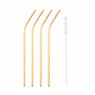 STRUST 4PCSSET 6x215MM Reusable Drinking Straw 304 Stainless Steel Food Grade Straw with Cleaner Brush Bar Accessory
STRUST 4PCSSET 6x215MM Reusable Drinking Straw 304 Stainless Steel Food Grade Straw with Cleaner Brush Bar Accessory