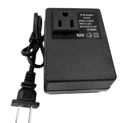 Intelligent Efficient Household 200W AC 220V To 110V Step Down Transformer Voltage Converter Travel Power Adapter
Intelligent Efficient Household 200W AC 220V To 110V Step Down Transformer Voltage Converter Travel Power Adapter
