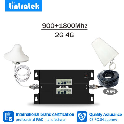 Lintratek new dual cellular repeater gsm900 lte1800 cellular signal booster 2g 4g lte cellphone signal repeater full kit
Lintratek new dual cellular repeater gsm900 lte1800 cellular signal booster 2g 4g lte cellphone signal repeater full kit