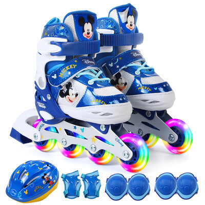 Disney skates childrens full flash skates set beginner adjustable roller skates DCY41037-A8 Mickey 31-34
Disney skates childrens full flash skates set beginner adjustable roller skates DCY41037-A8 Mickey 31-34