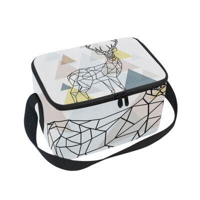 ALAZA Lunch Box Insulated Polygonal Deer Lunch Bag Large Cooler Tote Bag for Men Women
ALAZA Lunch Box Insulated Polygonal Deer Lunch Bag Large Cooler Tote Bag for Men Women
