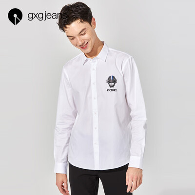 Gxgjeans mens 2019 spring white cotton long-sleeved shirt mens lapel shirt Korean casual tide white XL
Gxgjeans mens 2019 spring white cotton long-sleeved shirt mens lapel shirt Korean casual tide white XL