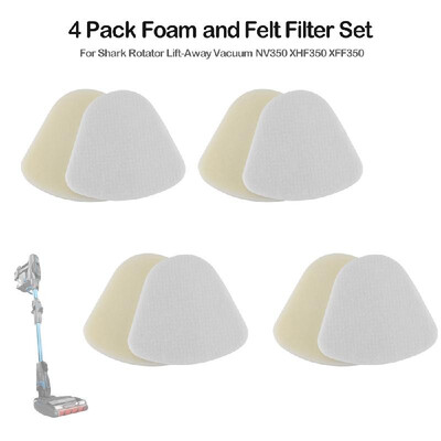 4 Pack Vacuum Foam&Felt Filter for Shark Rotator Lift-Away Vacuum NV350 XHF350 XFF350
4 Pack Vacuum Foam&Felt Filter for Shark Rotator Lift-Away Vacuum NV350 XHF350 XFF350