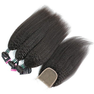 Superior Grade mix 3 bundles with lace closure Brazilian Kinky Straight Virgin Human hair extensions
Superior Grade mix 3 bundles with lace closure Brazilian Kinky Straight Virgin Human hair extensions