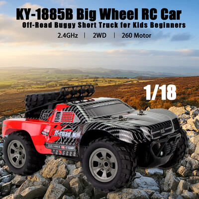 KY-1885B 24GHz 118 2WD Big Wheel RC Car Off-Road King Short Truck for Kids Beginners
KY-1885B 24GHz 118 2WD Big Wheel RC Car Off-Road King Short Truck for Kids Beginners
