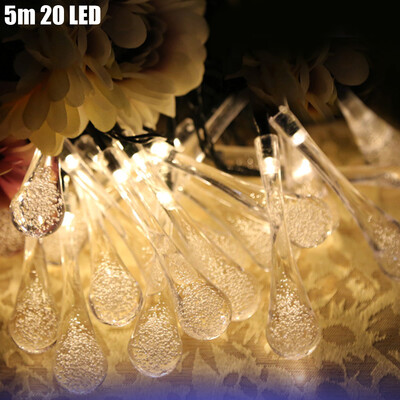 Christmas Props 5m 20 LEDs Solar String Light Water Drop Style Lamp Decors New Year Decoration
Christmas Props 5m 20 LEDs Solar String Light Water Drop Style Lamp Decors New Year Decoration
