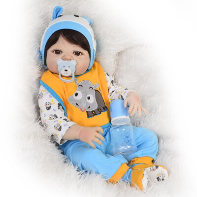 Full Silicone Vinyl Reborn Baby Doll 23 Inch 57 Cm Newborn Girl Babies Fashion Realistic Reborn Bonecas Kid Gift can Bathe Toys
Full Silicone Vinyl Reborn Baby Doll 23 Inch 57 Cm Newborn Girl Babies Fashion Realistic Reborn Bonecas Kid Gift can Bathe Toys