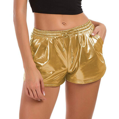 New Women Hot PU Shorts Summer Beach Casual Lace Up Shorts Solid Color Loose Mid Elastic Waist Sexy Shorts
New Women Hot PU Shorts Summer Beach Casual Lace Up Shorts Solid Color Loose Mid Elastic Waist Sexy Shorts