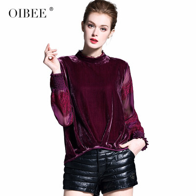 OIBEE2019 spring new fashion lace gold velvet bottoming shirt long-sleeved shirt collar collar blouse
OIBEE2019 spring new fashion lace gold velvet bottoming shirt long-sleeved shirt collar collar blouse