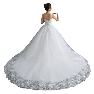 High Quality See Through Wedding Dresses Ball Gowns Lace Up Bride Dress Plus Size Customized Dress
High Quality See Through Wedding Dresses Ball Gowns Lace Up Bride Dress Plus Size Customized Dress