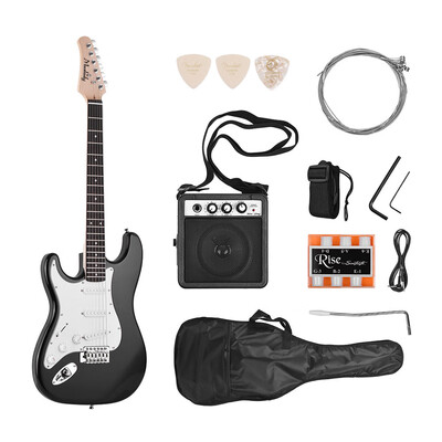 Muslady Electric Guitar Solid Wood Paulownia Body Maple Neck 21 Frets 6 String with Speaker Pitch Pipe Guitar Bag Strap Picks Left
Muslady Electric Guitar Solid Wood Paulownia Body Maple Neck 21 Frets 6 String with Speaker Pitch Pipe Guitar Bag Strap Picks Left