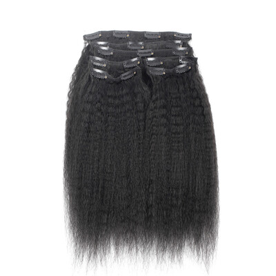 YVONNE Brazilian Kinky Straight Clip In Human Hair Extensions Virgin Hair 7 PiecesSet Natural Color 120gset 
YVONNE Brazilian Kinky Straight Clip In Human Hair Extensions Virgin Hair 7 PiecesSet Natural Color 120gset