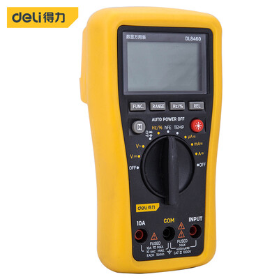 Deli deli digital display multimeter multimeter meter current meter clamp table 3-34 bit measurable temperature frequency DC 1000V AC 750V DL8460
Deli deli digital display multimeter multimeter meter current meter clamp table 3-34 bit measurable temperature frequency DC 1000V AC 750V DL8460