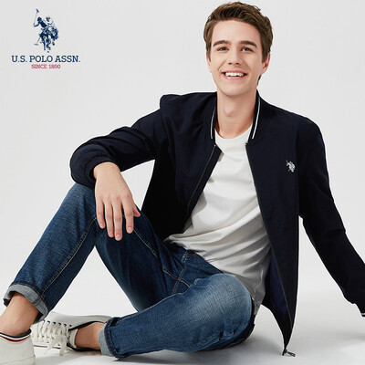 US POLO ASSN Jacket men 2019 spring new baseball collar solid color youth jacket mens trend clothing business casual collar 119111105 Tibetan blue M170
US POLO ASSN Jacket men 2019 spring new baseball collar solid color youth jacket mens trend clothing business casual collar 119111105 Tibetan blue M170