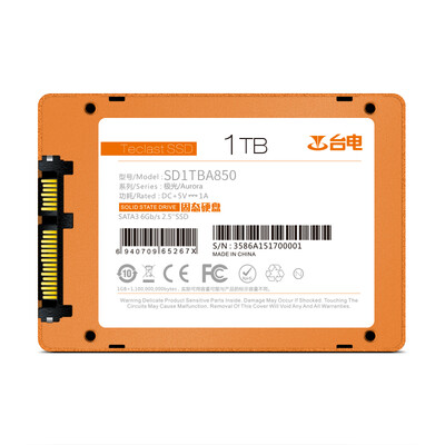 Taipower TECLAST 1TB SSD solid state drive SATA30 interface Aurora series computer upgrade high-speed read&write version three-year warranty
Taipower TECLAST 1TB SSD solid state drive SATA30 interface Aurora series computer upgrade high-speed read&write version three-year warranty