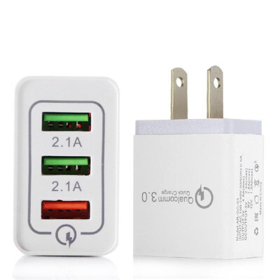 Portable Travel Home Universal 3-Port USB Wall Charger QC30 Quick Charge Fast Charging USEU Plug Charger Adapter for Smartphones
Portable Travel Home Universal 3-Port USB Wall Charger QC30 Quick Charge Fast Charging USEU Plug Charger Adapter for Smartphones