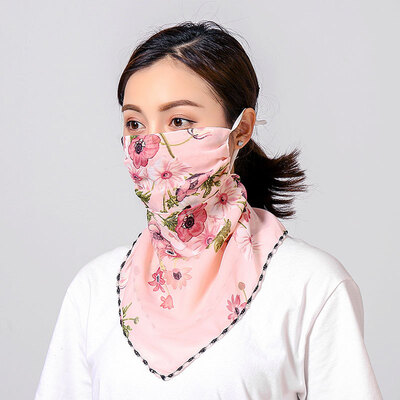 19 summer sun protection neck chiffon mask female flowers antique elegant printing breathable mask square towel factory direct sales
19 summer sun protection neck chiffon mask female flowers antique elegant printing breathable mask square towel factory direct sales