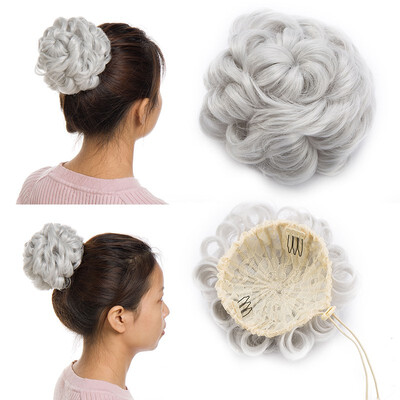 Messy Hair Bun Chignons Synthetic Hair Extensions Wavy Updo Scrunchy Hairpieces
Messy Hair Bun Chignons Synthetic Hair Extensions Wavy Updo Scrunchy Hairpieces