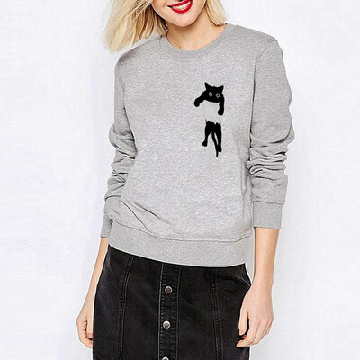 Fashion Women Hoodie Cat Pattern Print O-Neck Casual Loose Coat Pullover Sweatshirts Streetwear Tops
Fashion Women Hoodie Cat Pattern Print O-Neck Casual Loose Coat Pullover Sweatshirts Streetwear Tops
