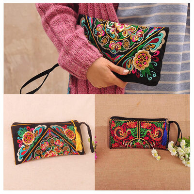 New Fashion Women Clutch Bag Embroidery Contrast Wrist Strap Elegant Mobile Phone Bag
New Fashion Women Clutch Bag Embroidery Contrast Wrist Strap Elegant Mobile Phone Bag