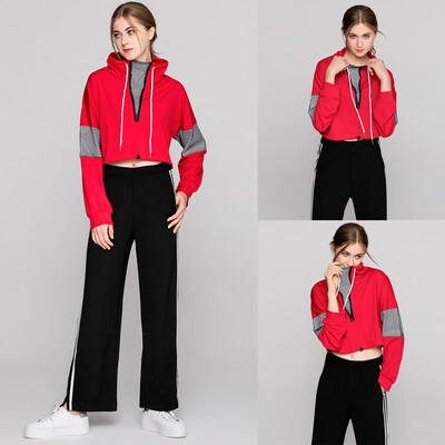 Starmoon Womens Casual Turtleneck Mesh Stitching Contrast Long-Sleeved Short Sweatshirt
Starmoon Womens Casual Turtleneck Mesh Stitching Contrast Long-Sleeved Short Sweatshirt