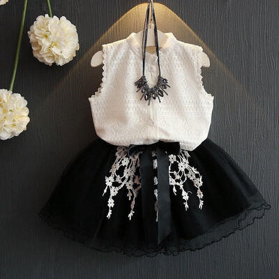 Summer Sleeveless Toddler Kids Girls Princess Dress White Lace Tops Shirt Tulle Skirt Outfits Dresses
Summer Sleeveless Toddler Kids Girls Princess Dress White Lace Tops Shirt Tulle Skirt Outfits Dresses