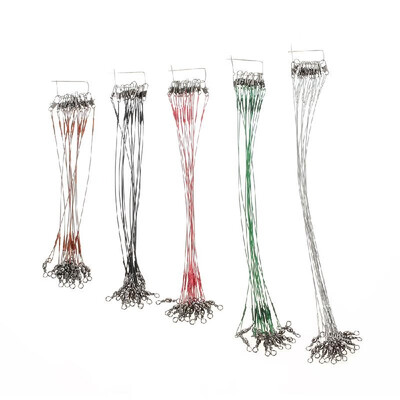 70pcs High Strength Nylon-Coated Stainless Steel Leader Fishing Trace Spinner Fishing Wire Rig with Snap&Swivels Fishing Tackl
70pcs High Strength Nylon-Coated Stainless Steel Leader Fishing Trace Spinner Fishing Wire Rig with Snap&Swivels Fishing Tackl