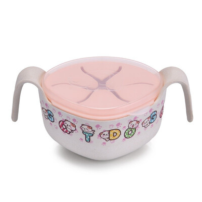 Bamboo fiber tableware Baby feeding tableware with straw silicone cover baby food bowl box
Bamboo fiber tableware Baby feeding tableware with straw silicone cover baby food bowl box