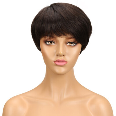 Noble Peruvian Straight Human Hair Wigs Remy Non Lace Front Human Hair Wigs With Bangs Perruque Cheveux Humain
Noble Peruvian Straight Human Hair Wigs Remy Non Lace Front Human Hair Wigs With Bangs Perruque Cheveux Humain