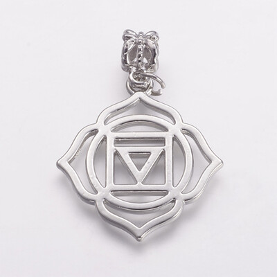 Alloy European Dangle Beads Large Hole Pendants Chakra Muladhara Platinum 43mm Pendant 315x28x2mm Hole 4mm
Alloy European Dangle Beads Large Hole Pendants Chakra Muladhara Platinum 43mm Pendant 315x28x2mm Hole 4mm