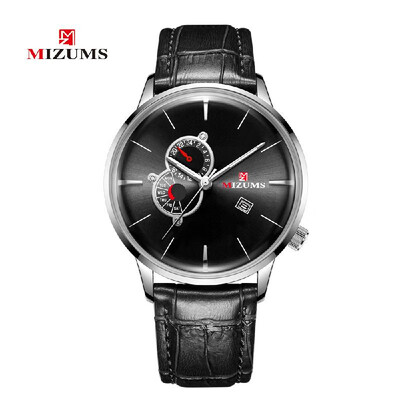 MIZUMS Men Wrist Watch Waterproof Leather Band Quartz Watch Business Three Dials Watch
MIZUMS Men Wrist Watch Waterproof Leather Band Quartz Watch Business Three Dials Watch